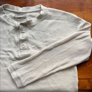 Everlane Cream Long Sleeve Tee